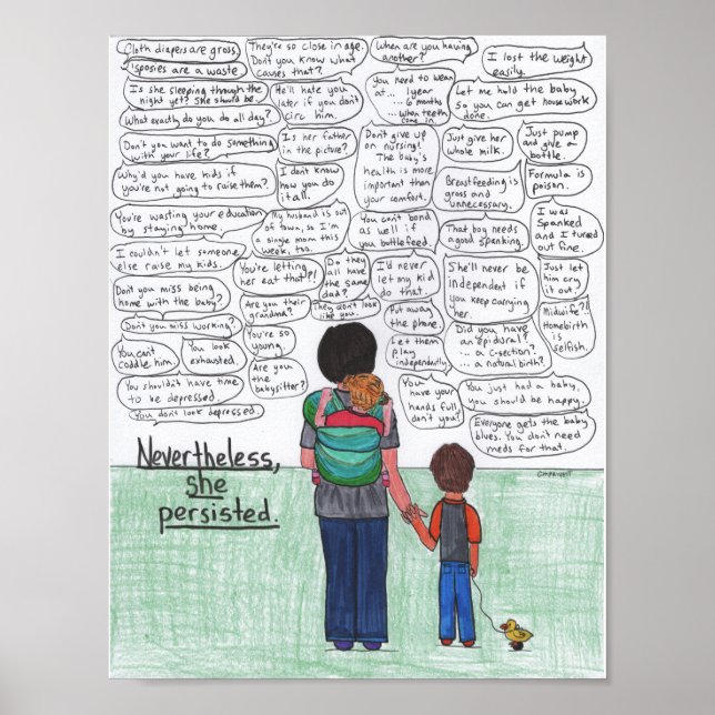 Sie blieb bestehen (Mutterschaft) Poster (Vorne)