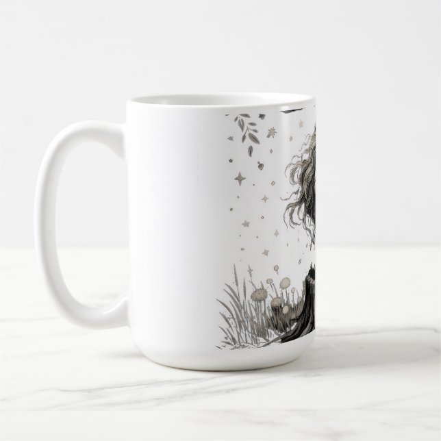 Sie blüht mit den Schatten Kaffeetasse (Links)