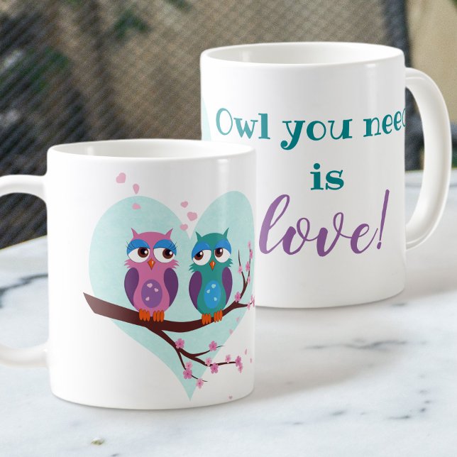 Sie brauchen, ist Liebe Niedlicher Cartoon Puffer  Kaffeetasse (Von Creator hochgeladen)