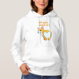 Sie brauchen nur ein Haustier/Herz Hoodie