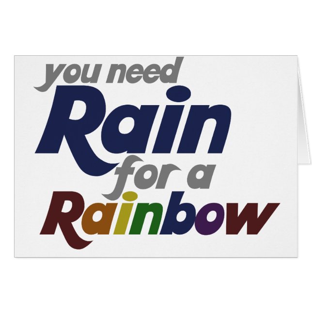 Sie brauchen Regen für den Regenbogen (Vorderseite (Horizontal))