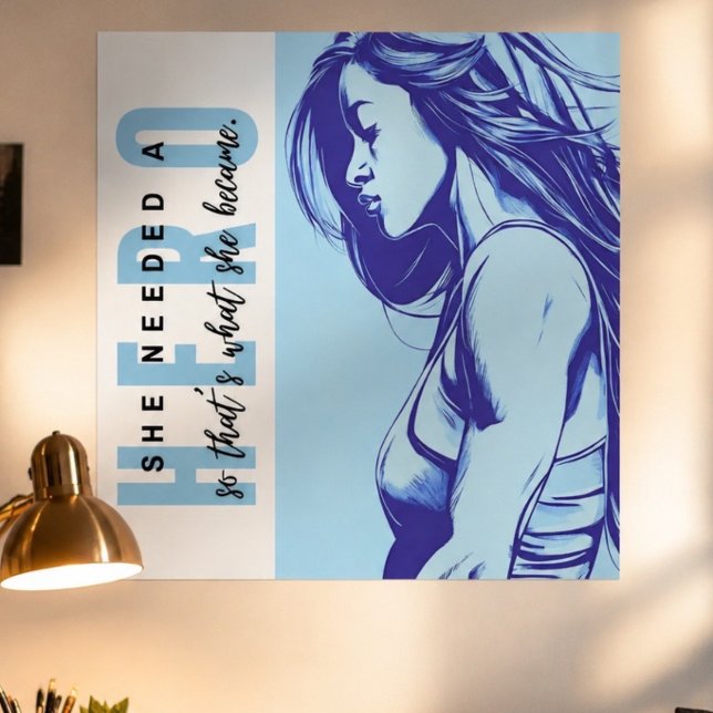 Sie brauchte ein Held Poster (AI-generiertes Desig (Von Creator hochgeladen)