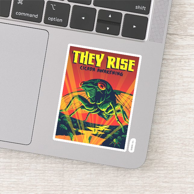 Sie bringen Cicada zum Erwachen Aufkleber (Detail)