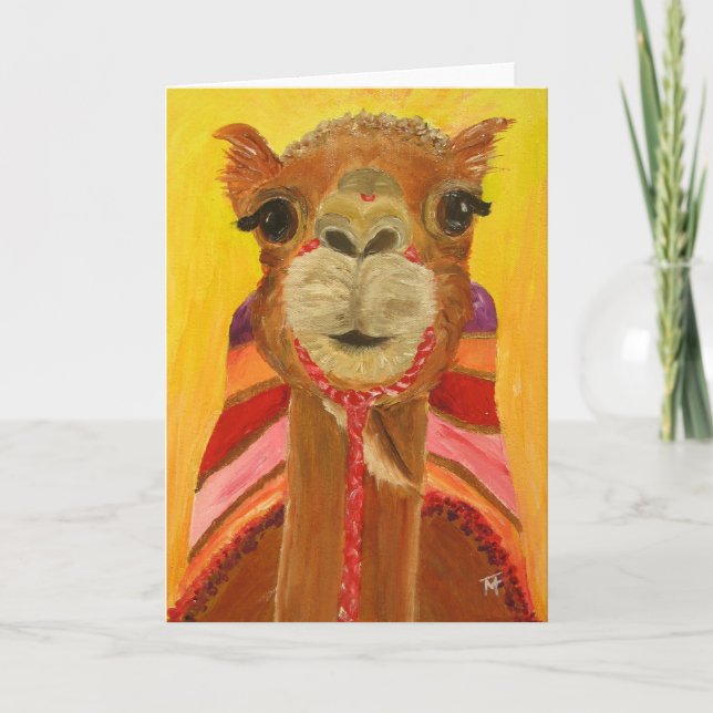 Sie-Camel Suzie Grußkarte Karte (Vorderseite)