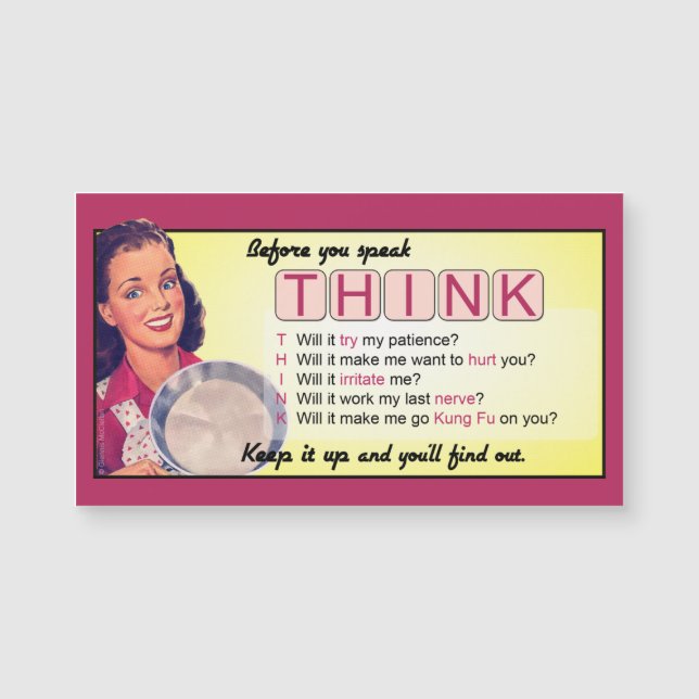 Sie denken besser - Magnet (Vorderseite)