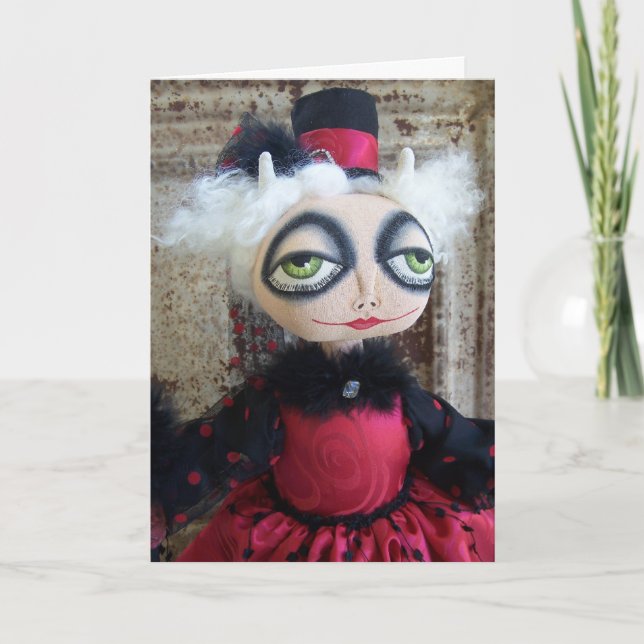 Sie Devil Valentine's Day Card Feiertagskarte (Vorderseite)