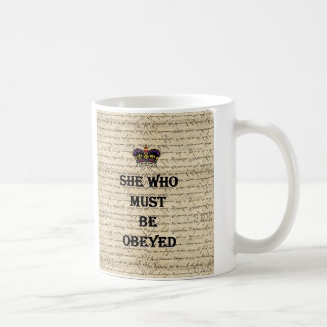Sie, die befolgt werden muss kaffeetasse (Rechts)