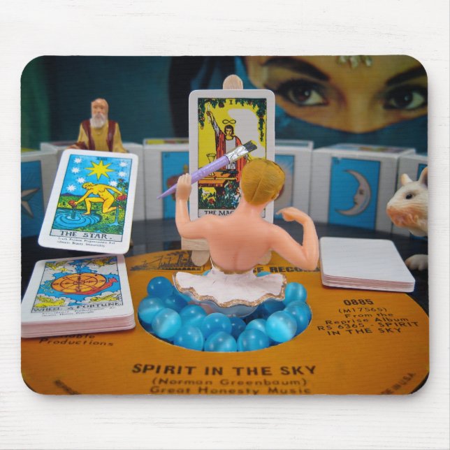 Sie, die Glück Mousepad schafft (Vorne)