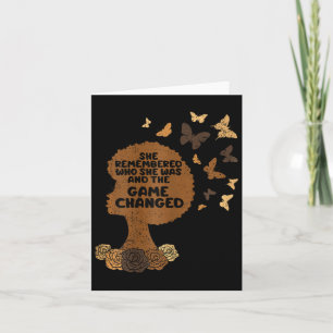 Sie erinnerte sich, wer sie einen Monat zuvor schw Karte