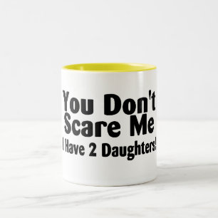 Sie erschrecken mich nicht, den ich zwei Töchter Zweifarbige Tasse