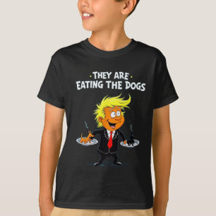 Sie essen das Hunde-Zitat von Trump T-Shirt