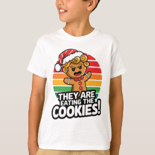 Sie essen den Lebkuchen Weihnachtsweihnachtsbaum T T-Shirt