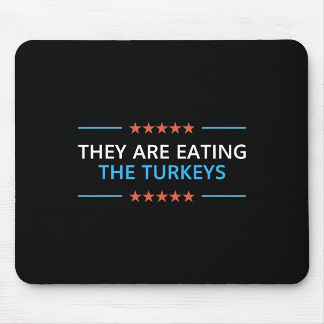 Sie essen den Truthahn-Erntedank Trump 202 Mousepad (Vorne)