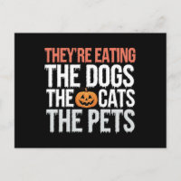 Sie essen die Hunde, die Katzen, die Haustiere Hal