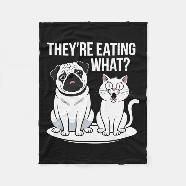 Sie essen die Hunde, die sie essen, Fleecedecke (Vorderseite)