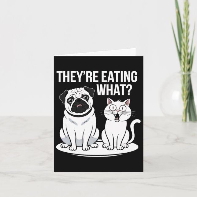 Sie essen die Hunde, die sie essen, Karte (Vorderseite)