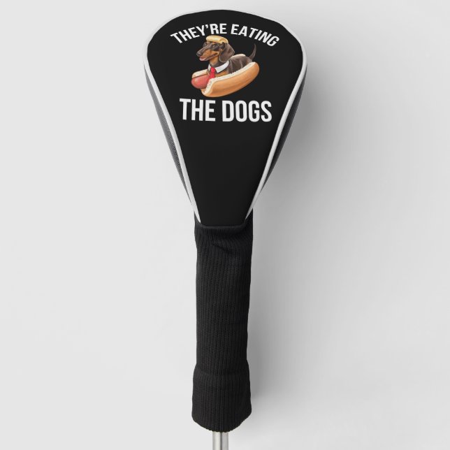 Sie essen die Hunde Donald Trump Debate 2024 Golf Headcover (Vorderseite)