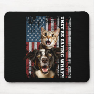Sie essen die Hunde Katzen Haustiere Rette unsere Mousepad