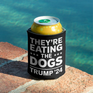 Sie essen die Hunde Lustige Debatte Trump Zitat Dosenkühler