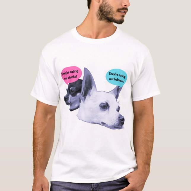 Sie essen die Hunde! T-Shirt (Vorderseite)