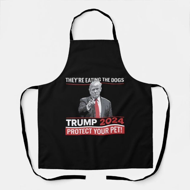 Sie essen die Hunde Trump 2024-Debatte Schürze (Vorderseite)