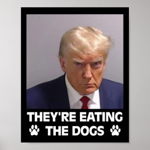 Sie essen die Hunde Trump 2025 Amerika Wahl Poster
