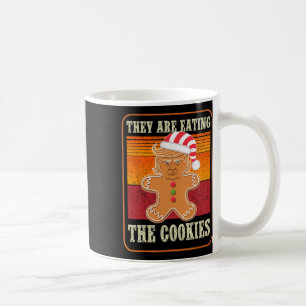 Sie essen die Kekse Weihnachten Trump-Spaß Kaffeetasse