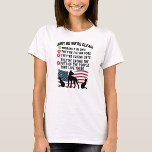 Sie essen Haustiere in Springfield - Harris Walz T-Shirt