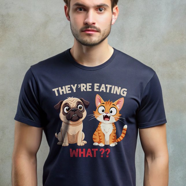 Sie essen Hunde, die Katzen essen Funny Trump T-Shirt (Von Creator hochgeladen)