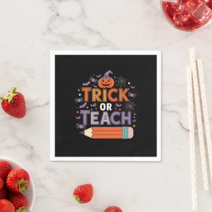 Sie essen Hunde, Katzen und Haustiere zu Halloween Serviette