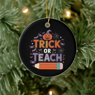 Sie essen Hunde und Katzen und Haustiere Halloween Keramik Ornament