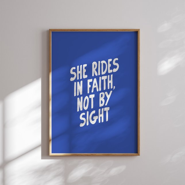 Sie fährt in Faith Not by Sight Christlicher Weste Poster (Von Creator hochgeladen)