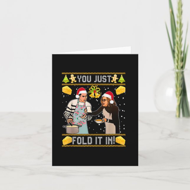 Sie falten es einfach zu Weihnachten Karte (Vorderseite)