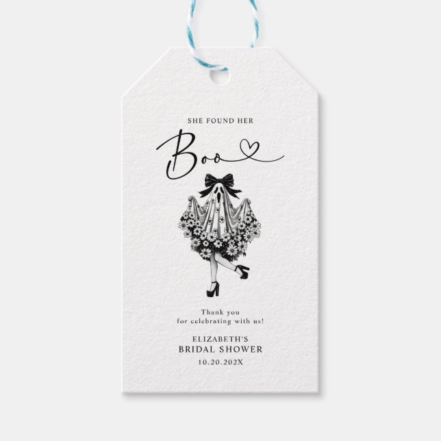 Sie fand ihr Boo Ghost-Brautparty Geschenkanhänger (Vorderseite)