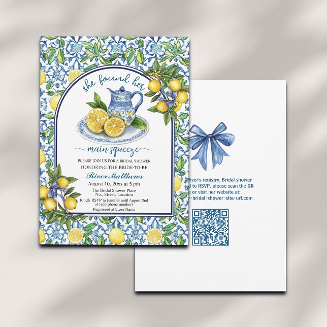 Sie fand ihr Brautparty für QR-Code mit Hauptpress Einladung (Von Creator hochgeladen)