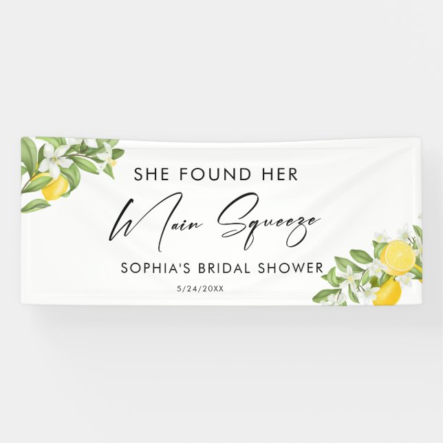 Sie fand ihr Haupt-Squeeze-Brautparty Banner (Horizontal)