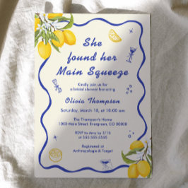 Sie fand ihr Haupt-Squeeze-Brautparty Einladung