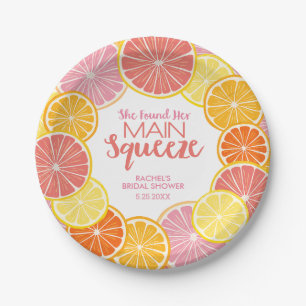 Sie fand ihr Haupt-Squeeze-Brautparty Pappteller