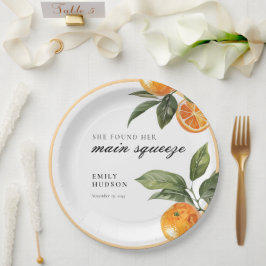 Sie fand ihr Haupt-Squeeze-Brautparty Pappteller