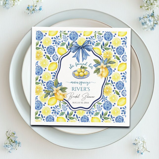 Sie fand ihr Haupt-Squeeze-Brautparty Serviette (Von Creator hochgeladen)