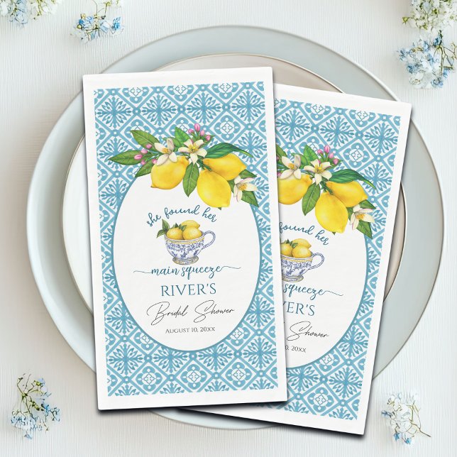 Sie fand ihr Haupt-Squeeze-Brautparty Serviette (Von Creator hochgeladen)