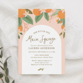 Sie fand ihr Haupt-Squeeze-Citrus-Brautparty Einladung