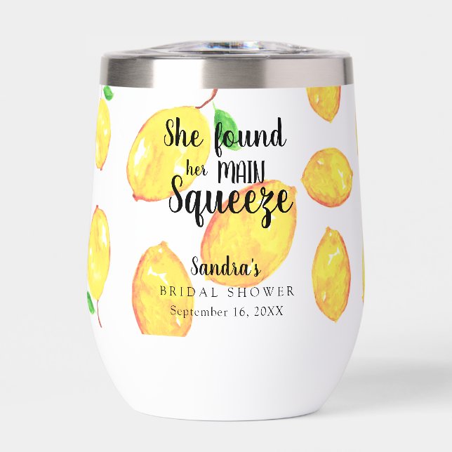 Sie fand ihr Haupt-Squeeze-Lemon-Brautparty (Vorderseite)