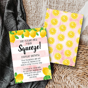 Sie fand ihr Haupt Squeeze Lemon Brautparty Begleitkarte