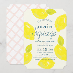 Sie fand ihr Haupt Squeeze Lemon Brautparty Einladung