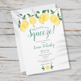 Sie fand ihr Haupt Squeeze Lemon Brautparty Einladung