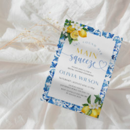 Sie fand ihr Haupt Squeeze Lemon Brautparty Einladung