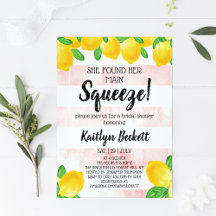 Sie fand ihr Haupt Squeeze Lemon Brautparty