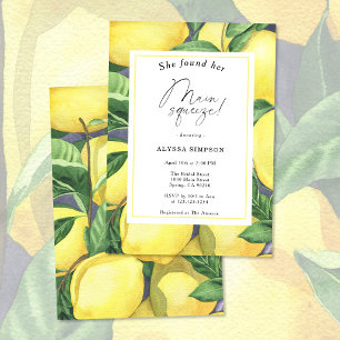 Sie fand ihr Haupt Squeeze Lemon Brautparty Einladung