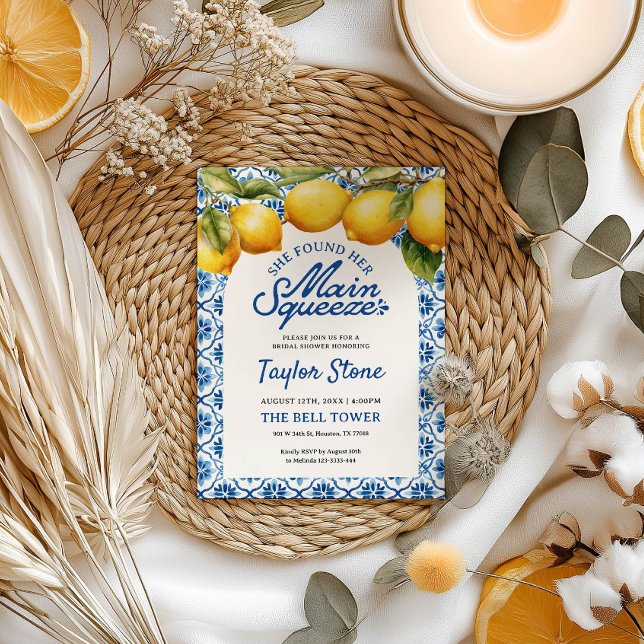 Sie fand ihr Haupt Squeeze Lemon Brautparty Einladung (Von Creator hochgeladen)